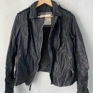 Abercrombie faux leather jacket
